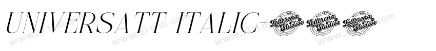 UniversATT Italic字体转换 UniversATT Italic字体转换